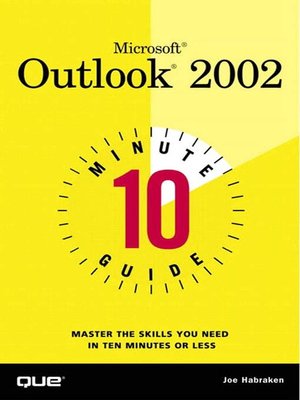 cover image of 10 Minute Guide to Microsoft  Outlook 2002
